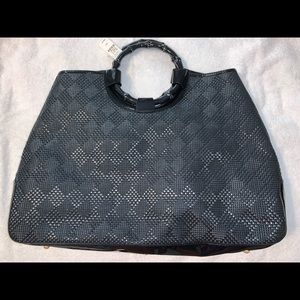 black talbots purse